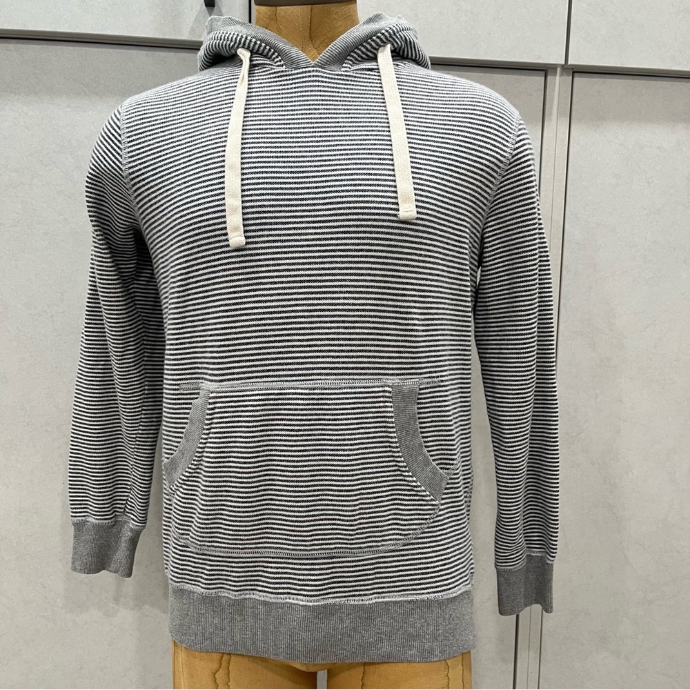 President’s Navy Blue Gray Striped Hoodie Men’s Sz M